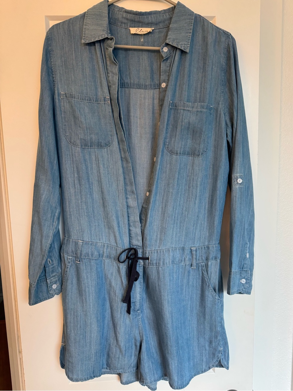 Rails Light Blue Chambray Romper
